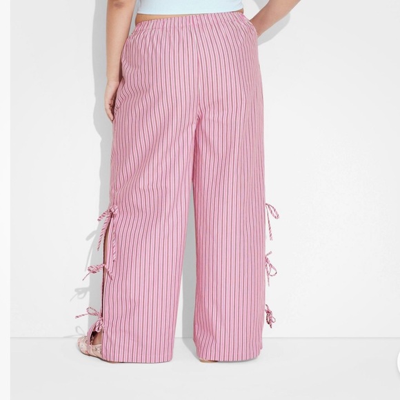 Women's High-Rise Side-Tie Relaxed Boxer Pants - Wild Fable Pajamas - Picture 2 of 4